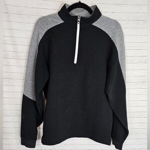 FOOTJOY QUARTER ZIP RIBBED PULLOVER, SZ SMALL